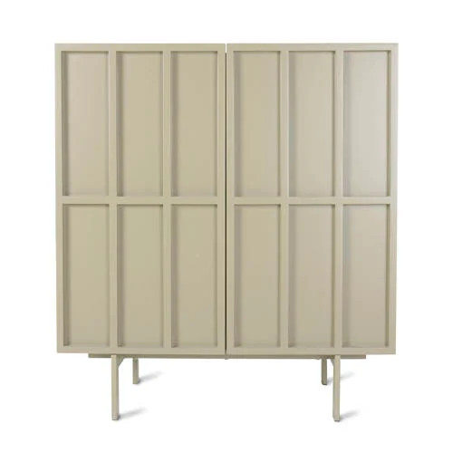 HKliving Wandkast Cupboard met glazen deuren