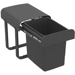 Ekotech Abfallsammler Aladin AG15G 15 Liter Vollauszug Orion Grey Bodenmontage für 40 cm Küchenschrank Küche