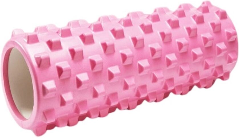 INF EVA Wolfzahn-Schaumrolle – Hochfeste EVA+PVC Massage-Rolle für Tiefengewebe, Waden & Rücken, trägt 200kg Rosa