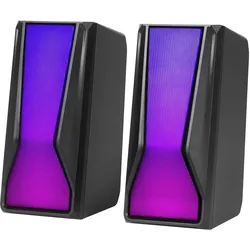 Marvo Lautsprechers SG-274, 6W, schwarz, Bluetooth, Hintergrundbeleuchtung, PC Lautsprecher, Schwarz