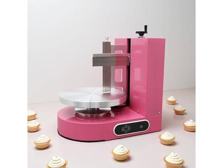 WEIMILOR Elektrische Kuchendekorationsmaschine, Cremebeschichtung, Verteilen glatter Maschinenoberflächen, Schaber für 4-12 Zoll/4-16 Zoll große Kuchen, einstellbare Drehgeschwindigkeit,4-16In