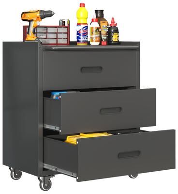 DEVERA 3-Drawer Heavy-Duty Mobile Cabinet