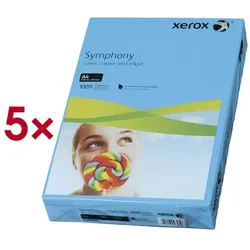 Xerox 5er-Pack farbiges Papier »Symphony« blau