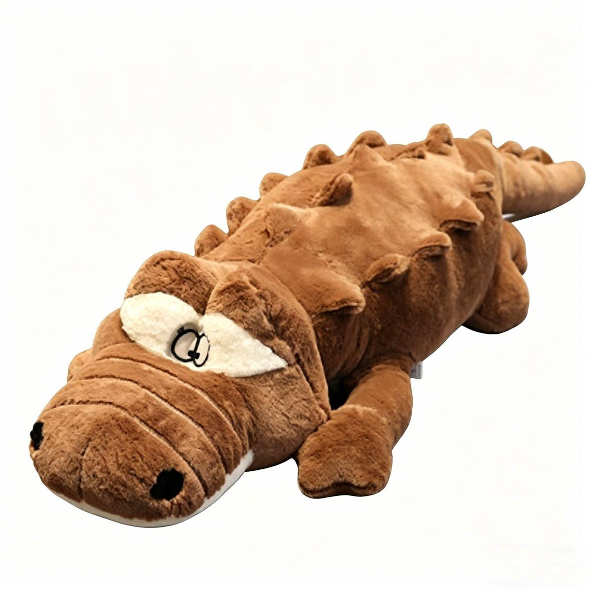 DTC GmbH Pluche krokodil knuffel kussentje bruin, 100 cm