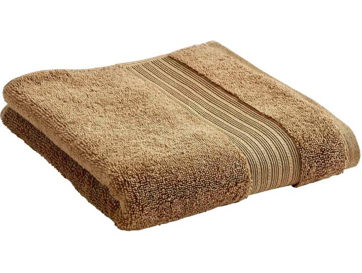 Handtücher CHRISTY Organic , braun (caramel), B:50cm L:90cm, Walkfrottier, Obermaterial: 100% Baumwolle, Handtücher, Handtücher, Luxus Handtuch 550g/m² - 100% Bio-Baumwolle, 50 x 90, 2er Set