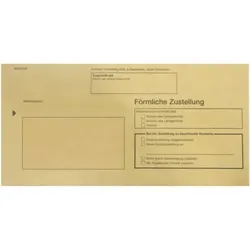 Umschlag für Zustellungsauftrag für förmliche Zustellung, DIN lang, 500 Stück