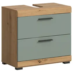 Waschbeckenunterschrank Scout ca. 60x56x37 cm Salbeigrün