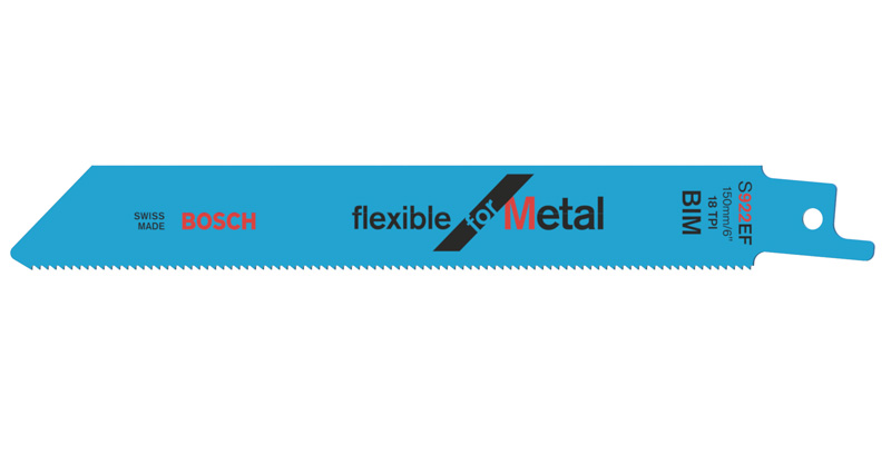 Bosch Säbelsägeblatt S 922 EF, Flexible for Metal, 2er-Pack 2608656038
