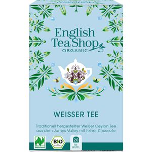 EnglishTeaShop Tee Weißer Tee, BIO, Weißer Tee, 40 g, 20 Beutel
