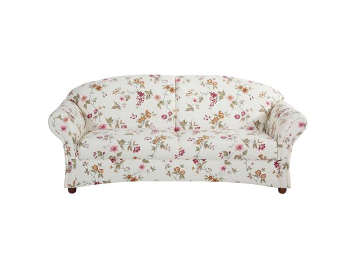 Max Winzer 3-Sitzer-Sofa, Rot, Weiß, Holz, Blume, 202x85x81 cm, Goldenes M, Made in Europe, Rücken echt, Wohnzimmer, Sofas & Couches, Sofas, 3-Sitzer Sofas