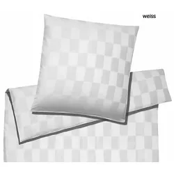 Elegante Bettwäsche Courage - 135x200 cm + 80x80 cm	weiss
