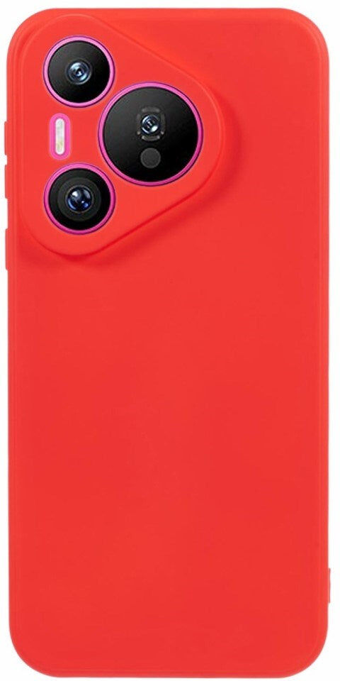 Huawei Pura 70 - EIDERWOOD Foret Fleksibelt Plast Cover - Rød