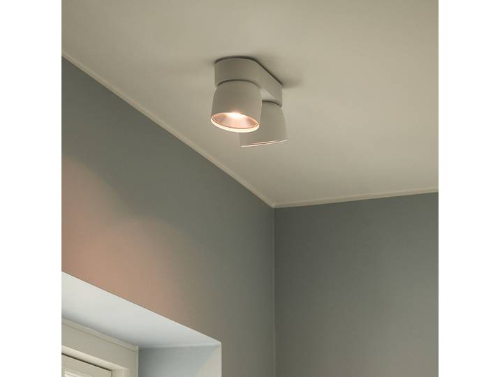 Pitcher Downlight, weiß/silber, 2-flg, Metall - Nordlux - Flurbereich - Modern - Mehrflammig