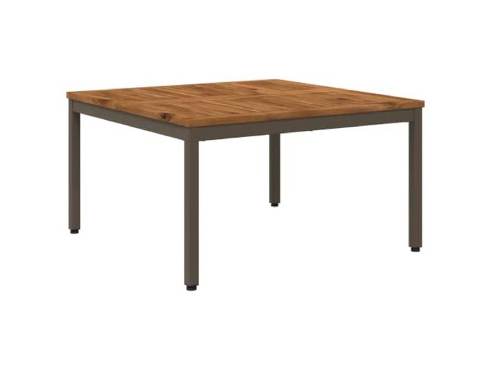 Heofavd Couchtisch Massivholz Akazie 80x80,5x45 cm Kaffeetisch Natur