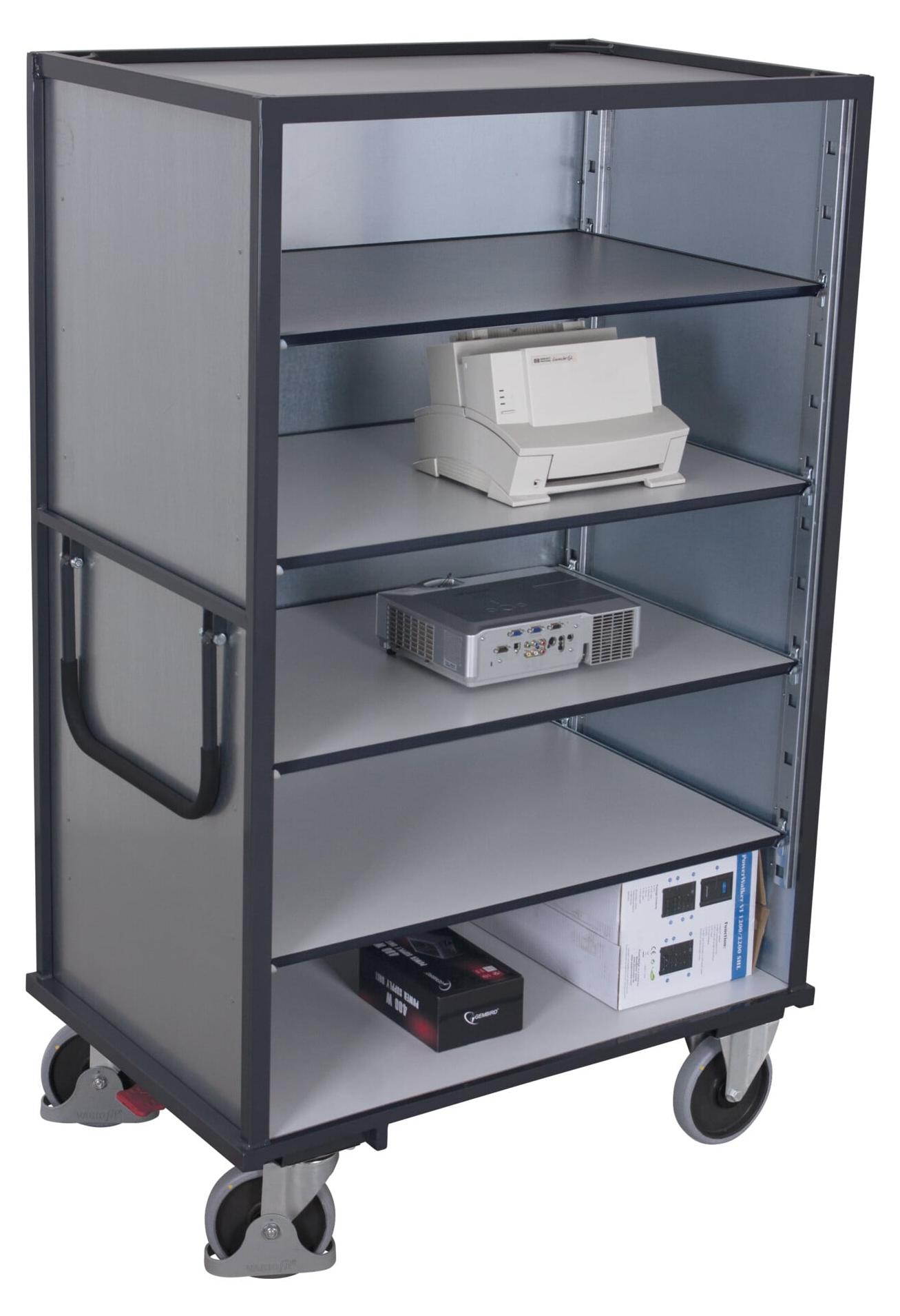 VARIOfit ESD Etagenwagen fest verschweißt 1.045 x 685 mm Stahlblechwände