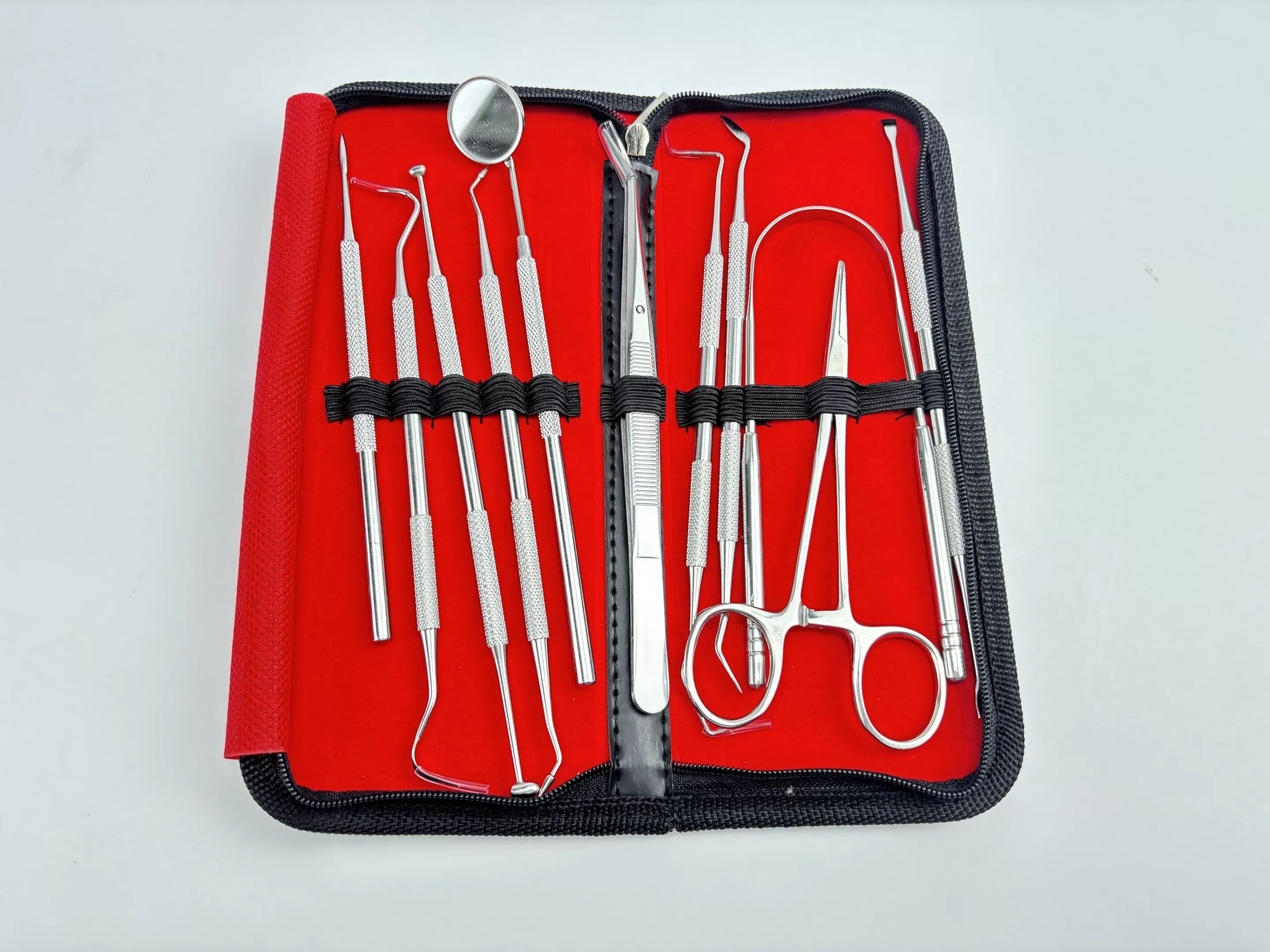 INF Ensemble d'outils dentaires en acier inoxydable, 11 pièces
