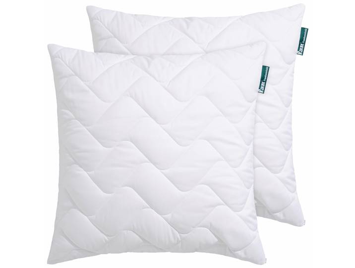 Microfaserkissen FAN Hollofil Active m. MF-Bezug , weiss (weiß), B:80cm L:80cm, Bezug: 100% Polyester, Kopfkissen, Microfaserkissen, volles Temperatur- und Feuchtigkeitsmanagement