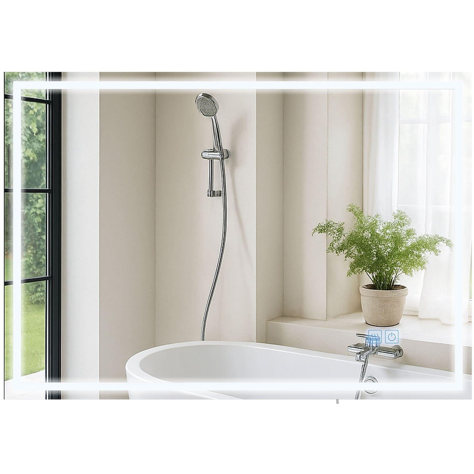 CLP Badspiegel Jaffrey 70x100 ohne Bluetooth klarglas - Größe: 70x100 cm