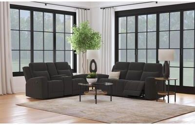 Coaster Brentwood Upholstered Reclining Sofa Set