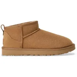 UGG für Damen. 1116109 Klassische Ultra Mini Lederstiefeletten braun (41), Wohnung, Lässig