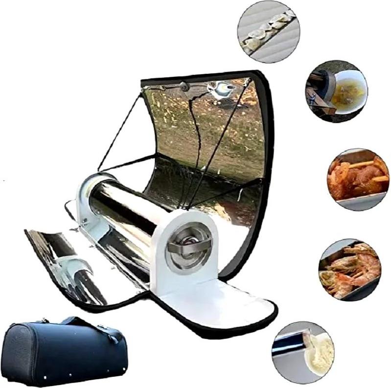 Solarofen & Grill - Tragbarer Solarkocher 4,5 L - BBQ & Kochen - Camping & Outdoor - Solarenergie - Set