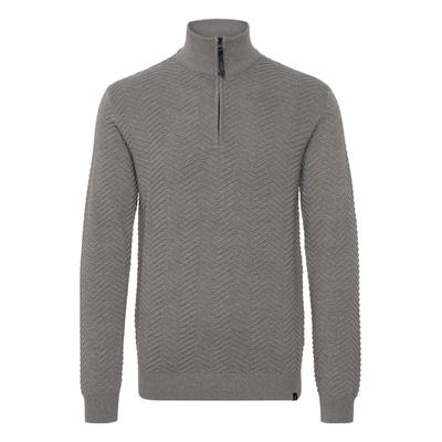 Troyer INDICODE "Troyer IDBanjamon", Herren, Gr. XL, grau (grau mix), Obermaterial: 100% Baumwolle CO., Pullover Troyer
