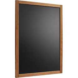 Wandtafel aus Holz, 60 x 87 cm, Kreidetafel, Kiefernholz, braun