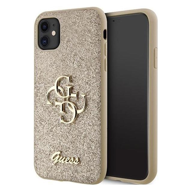 Guess GUHCN61HG4SGD iPhone 11 / Xr 6.1" złoty/gold hardcase Glitter Script Big 4G (Apple iPhone 11) (GUE003005-0)