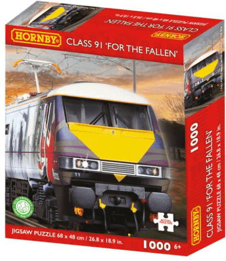 Kidicraft - Hornby - Class 91 'For the Fallen' 1000 Piece Jigsaw Puzzle for Adults