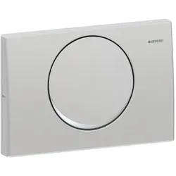 Geberit Delta 10 Betätigungsplatte 115101005 Edelstahl, für Spül-Stopp-Spülung, verschraubbar