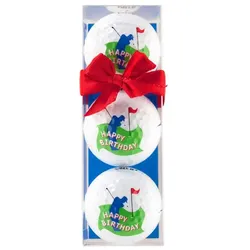 Golfgeschenk Golfers Birthday (3 Golfbälle)