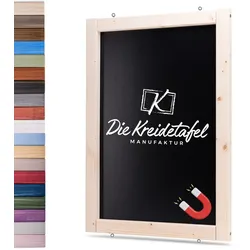 Die Kreidetafel Manufaktur Magnetische Kreidetafel - Magnettafel mit Holzrahmen / Kiefer 30x50cm