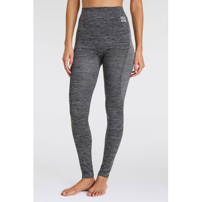 Thermounterhose HEATKEEPER, Damen, Gr. M, schwarz (schwarz melange), Obermaterial: 60% Polyester, 35% Polyamid, 5% Elasthan, meliert, körpernah, Unterhosen Thermounterhose, aus weichem Material, perfekt für Wintersportaktivitäten