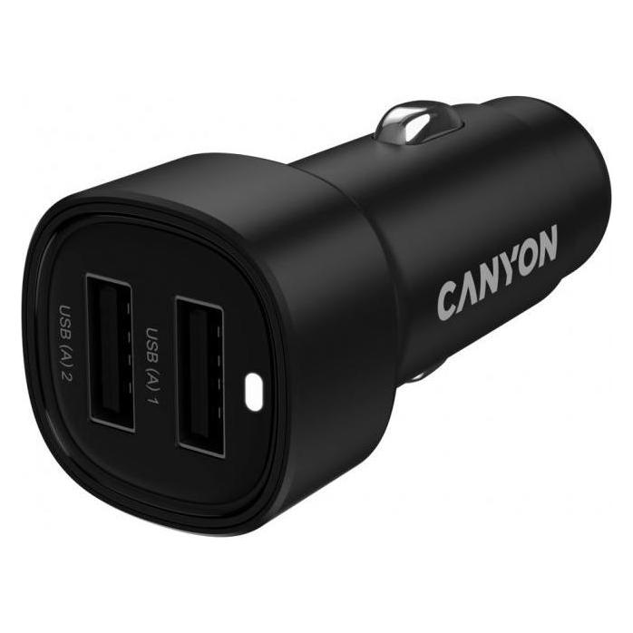 Canyon Car accessories car charger OnDrive 24 24W 2xUSB-A Black (CANYON)