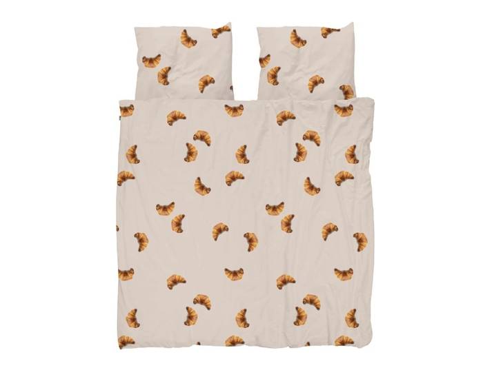 Snurk Croissants Beige dekbedovertrek