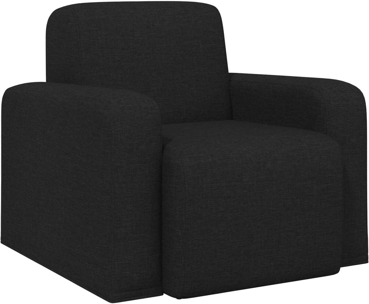 vidaXL Fauteuil Zwart Stof - Moderne fauteuil voor volwassenen
