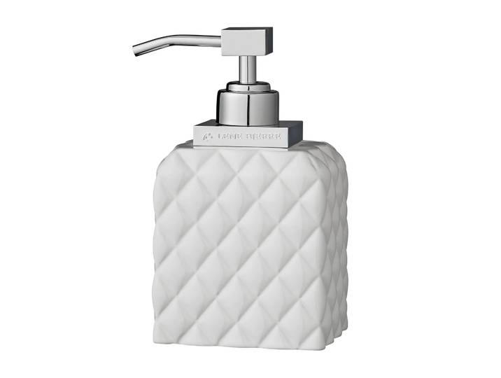 Lene Bjerre Distributeur de savon Portia blanc-argenté