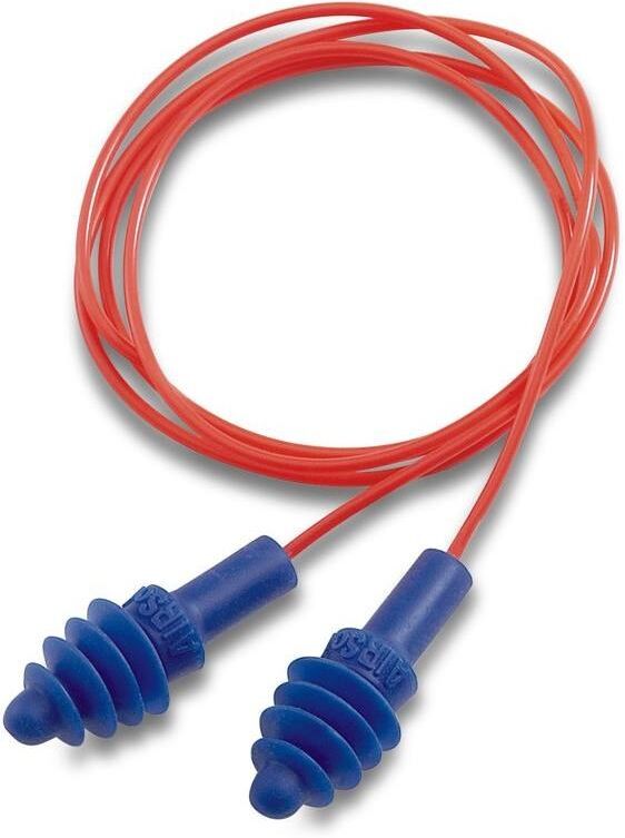 Honeywell Howard Leight AirSoft Reusable Earplugs  TPE  Red Poly Cord