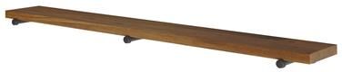 "Wallniture 72"" x 9.25"" Industrial Pipe Shelf, Living Room Shelf, Office Decor, Long Wooden Shelf, Rustic, Custom Finish, 1 Pc"
