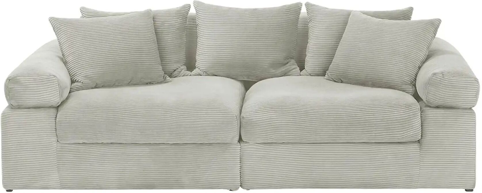 smart Big Sofa  Lionore ¦ grau ¦ Maße (cm): B: 242 H: 86 T: 121.0