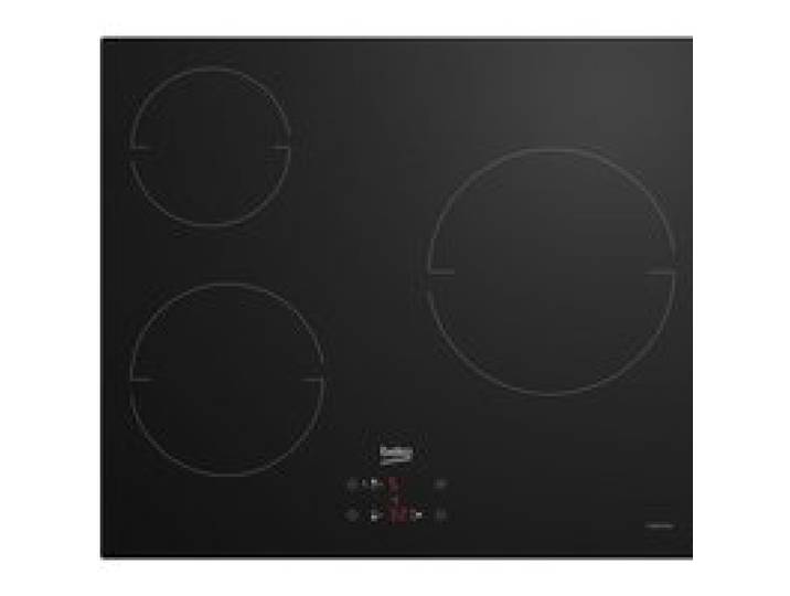 Table de cuisson vitrocéramique - BEKO - 3 foyers - 60 cm - HIC63400