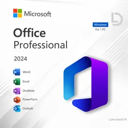 Microsoft Office 2024 Professional | Windows | Dauerlizenz | Professionelle Business- & Office-Lösung