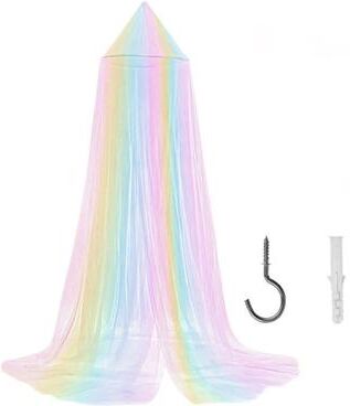 The Handy Homestead Rainbow Princess Bed Canopy Mosquito Net For Kids Room Decor Rainbow Princess Bed Canopy Mosquito Net For Kids Room Decor