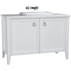VitrA Valarte Set 118 cm Einbauwaschtisch + Waschtischunterschrank 2 Türen Weiß Matt,62174 62174