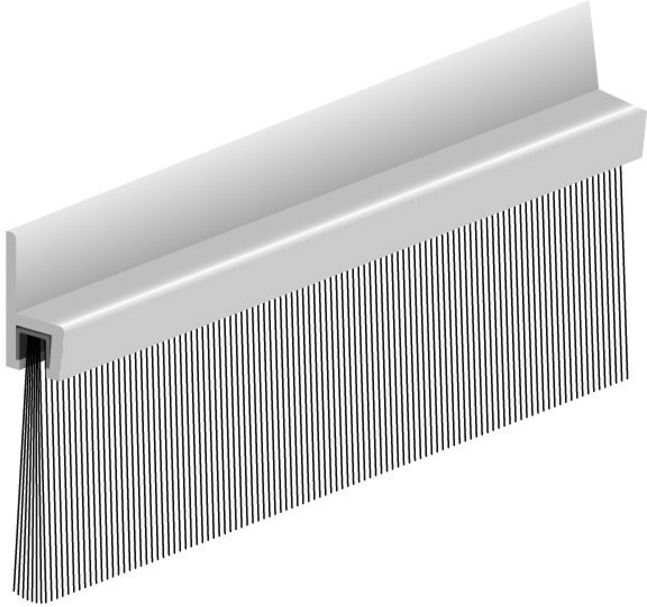 ELLEN Joints de seuil de porte alu IBS 50 250cm avec brosse PP ; Elton (40700025)