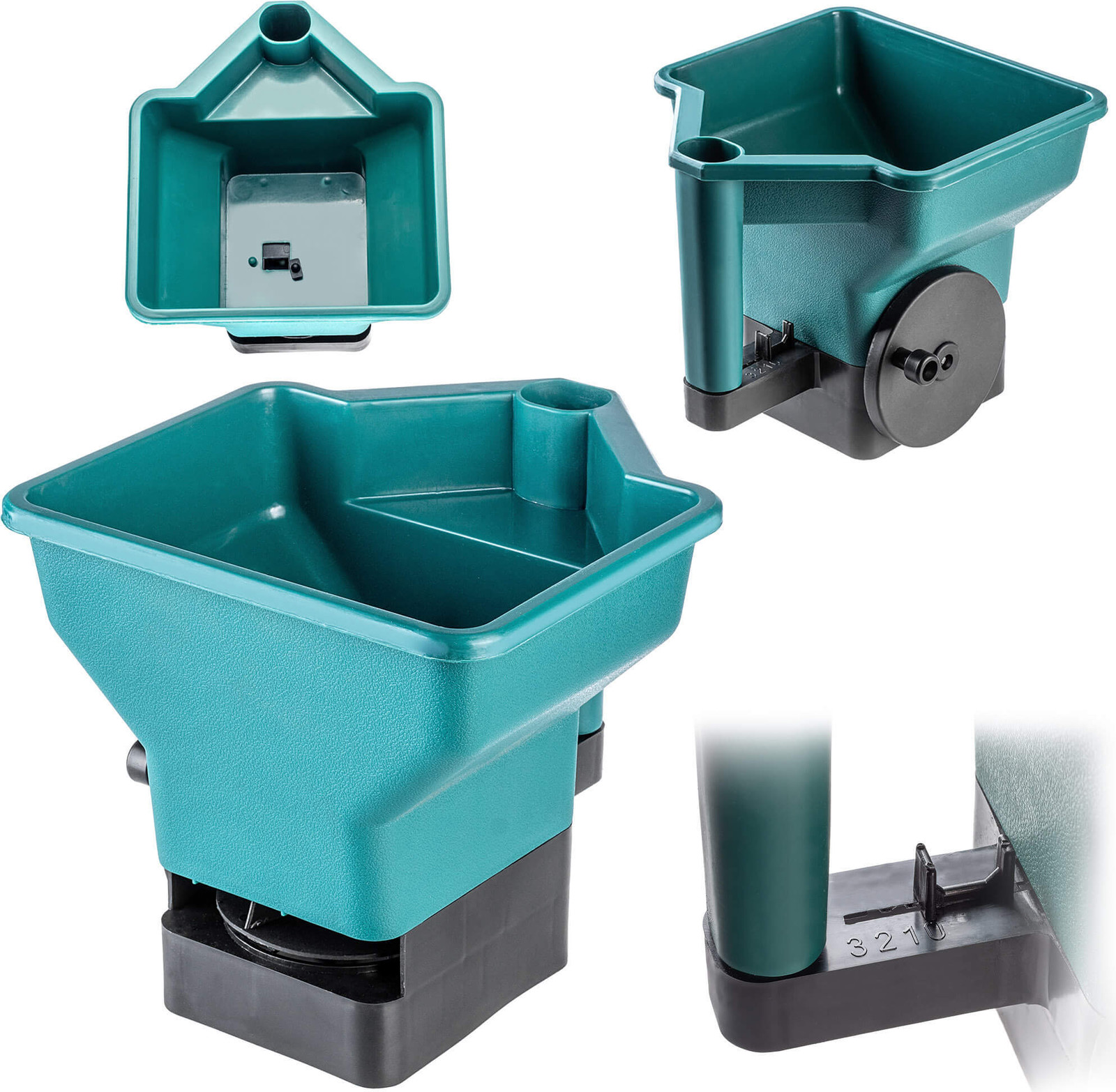 KADAX Handmatige zaaimachine, 3 liter, groen