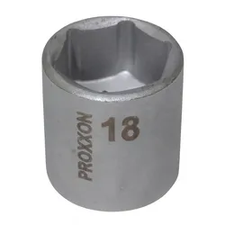 PROXXON 23523 Steckschlüsseleinsatz / Nuss 18mm Antrieb 10mm (3/8")