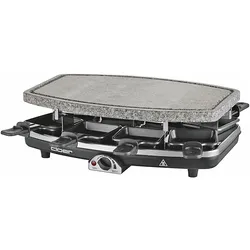 Cloer Raclettegrill Naturstein 6430, Racletteofen, Schwarz