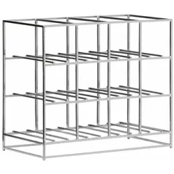 House Doctor, Weinregal, Shelving unit, HD12, Silver finish (12 Flaschen, 41 x 20 x 35 cm)