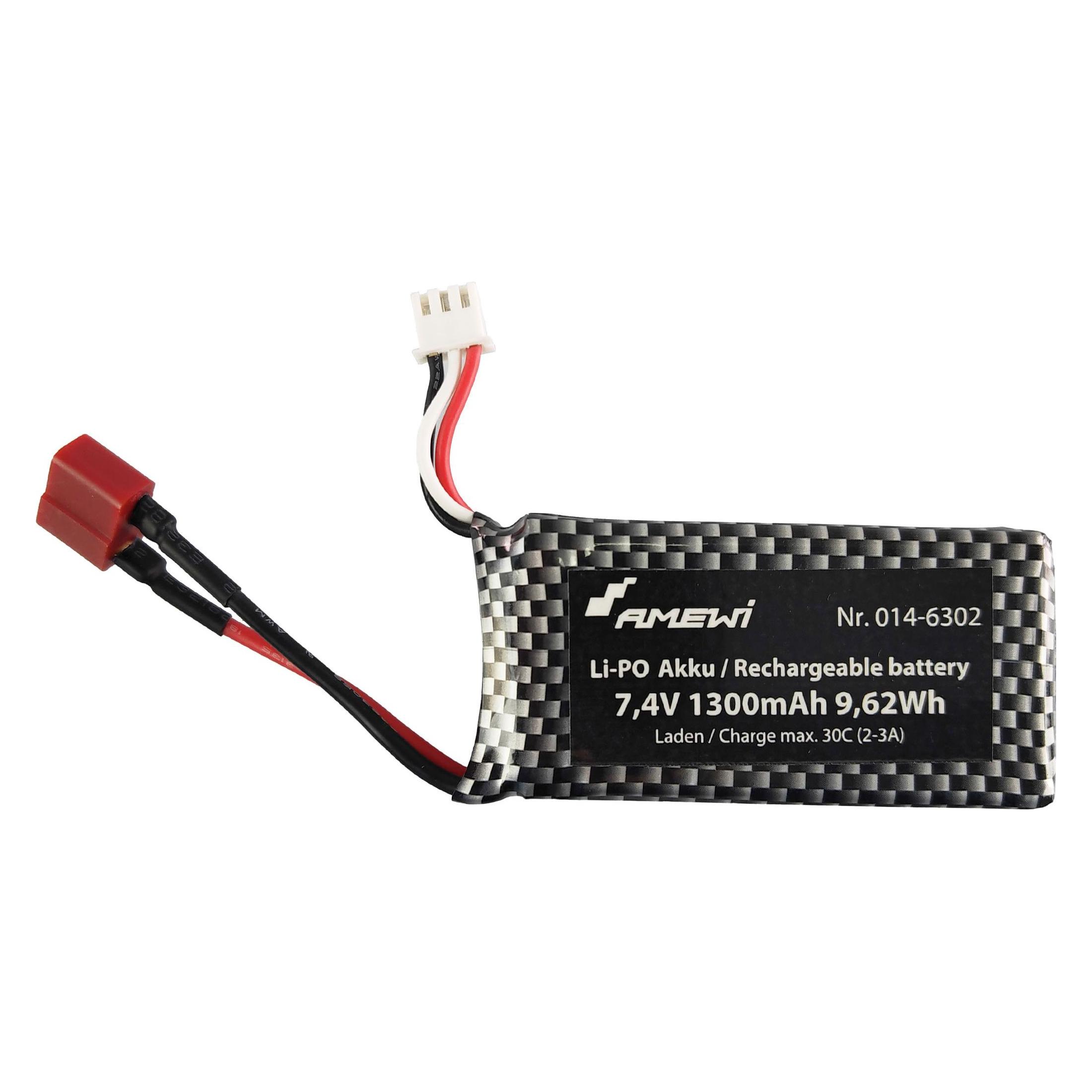Amewi 6302 Li-Po Akku 7.4V 1300mAh (39882971)